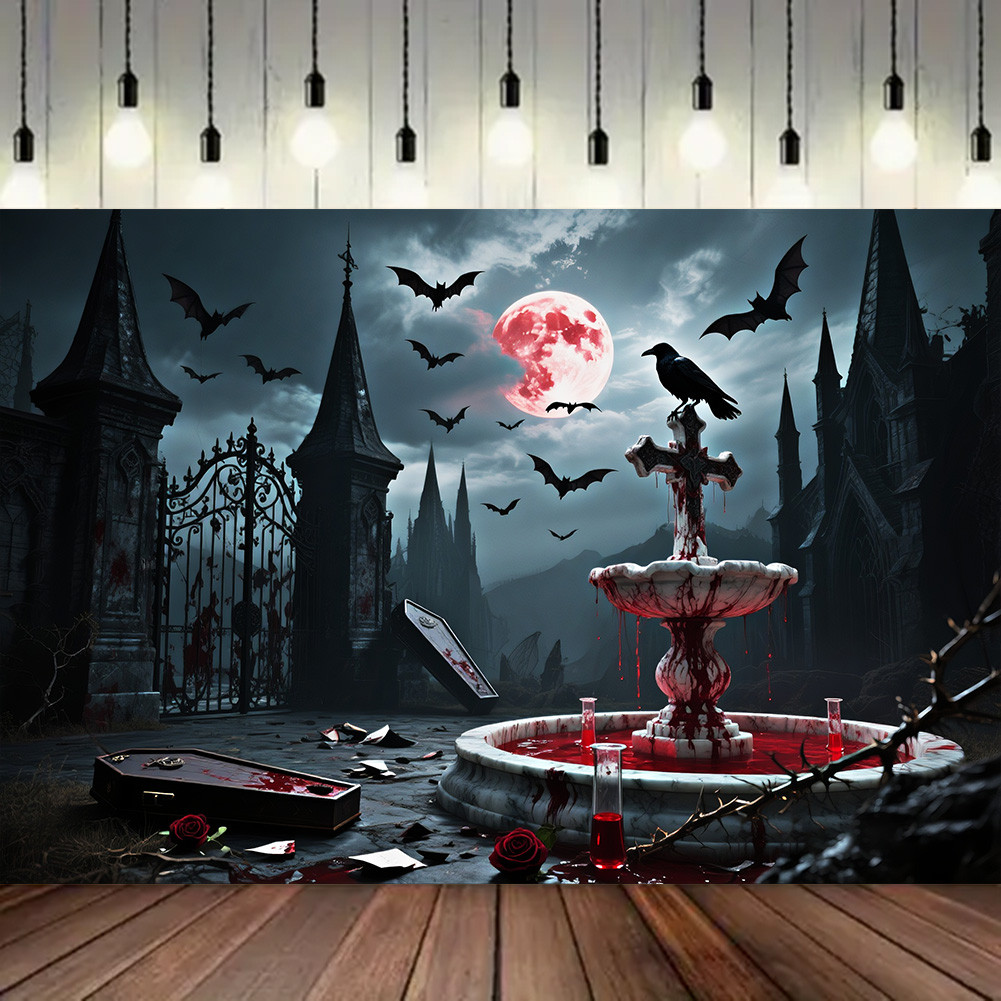250 Pcs Vampire Confetti - Halloween Glitter Blood Drops With Fangs