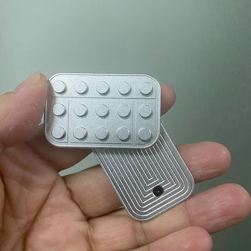 Fidget Slider Spielzeug, Metall Poker Fidget Slider EDC Fidget Toys für