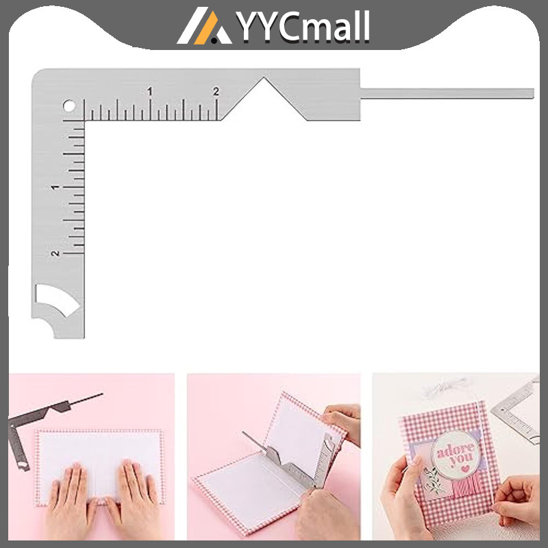 Bookbinding Ruler And Cover Guide Book Cover Binding Tool Stainless ...
