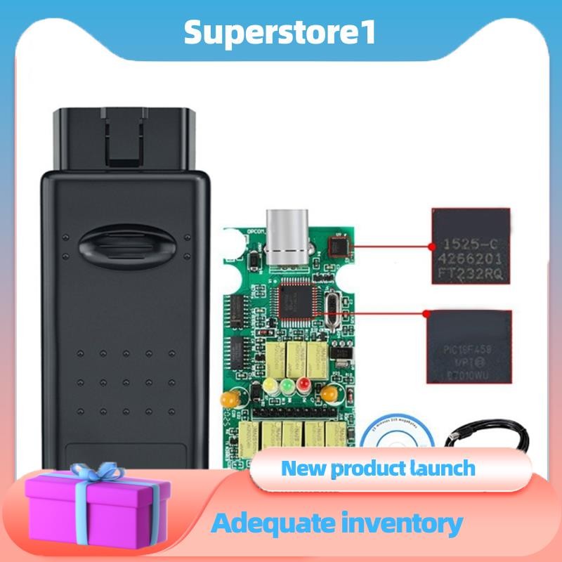 OPCOM V1.95 Car Code Scanner FT232RQ PIC18F458 Chip Can Bus for OBD2 ...
