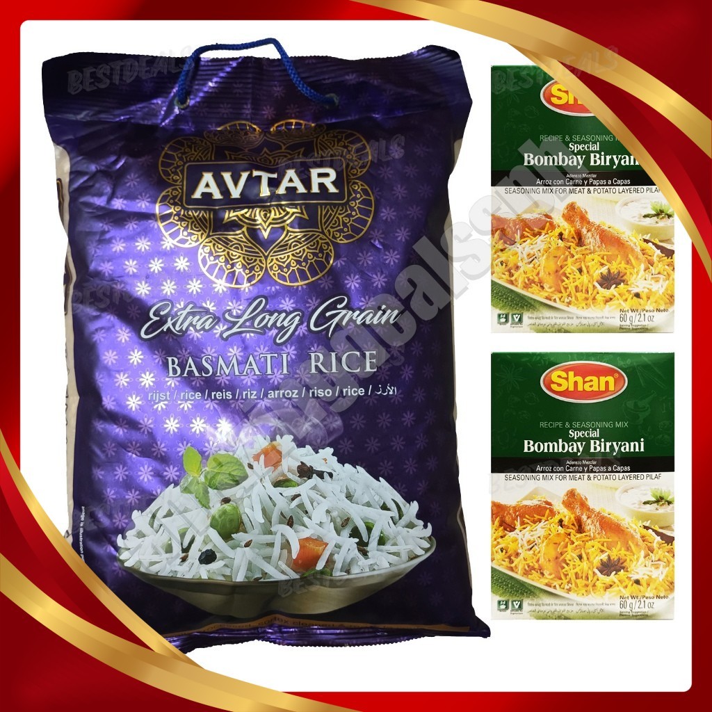 Avtar Extra Long Grain Basmati Rice 5KG w/2masala | Shopee Philippines