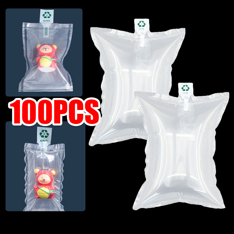 100pcs Air Filled Buffer Bags Inflatable Air Packaging Bubble Pack ...