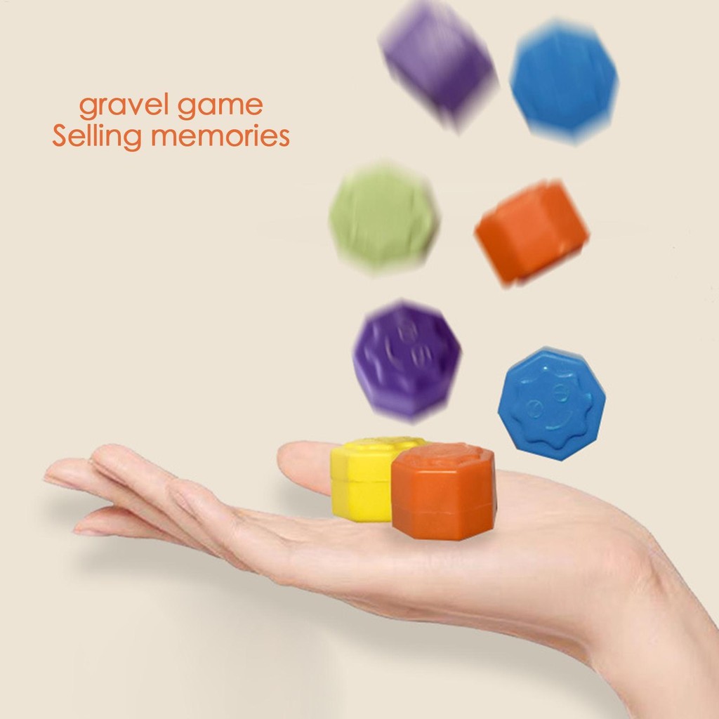 Jeu Traditionnel Coréen Gonggi – Osselets En Pierre, 5 Pierres Colorées + Base, Pour Toute La Famille, Coordination œil-main