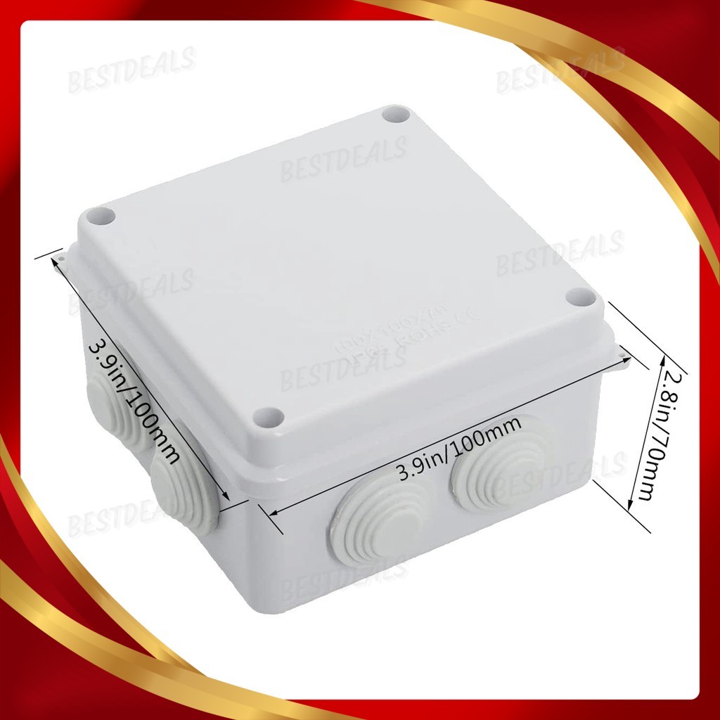 IP65 Waterproof Connection Box 100x100x70mm | Shopee Philippines