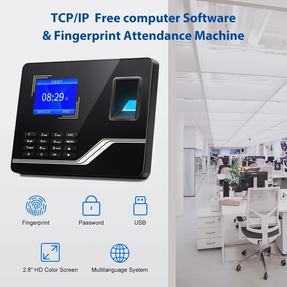 MESIN TISERA - YKSCAN Fingerprint Attendance Machine Biometric Time ...