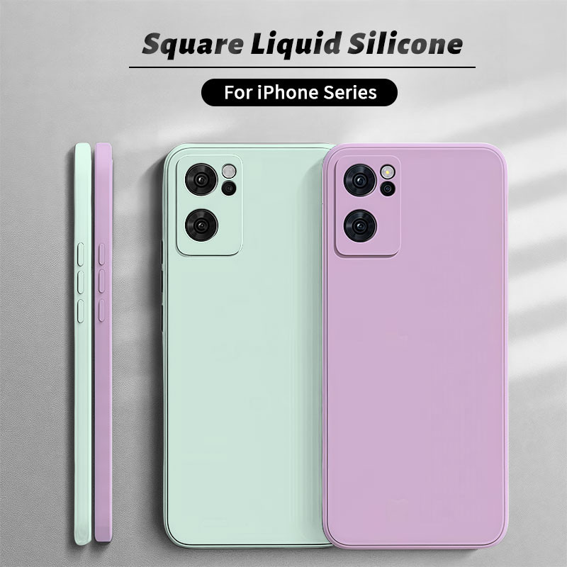 Realme Pro C2 C11 2020 XT Fashion Square Silicone Soft Matte case  Shockproof Camera Protectior Back Cover