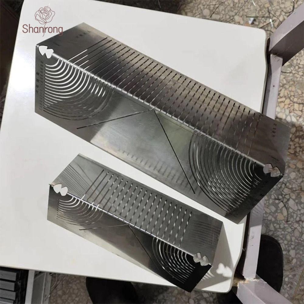 SHANRONG Square Tube Folding Ruler, Stainless Steel Multifunction Four ...