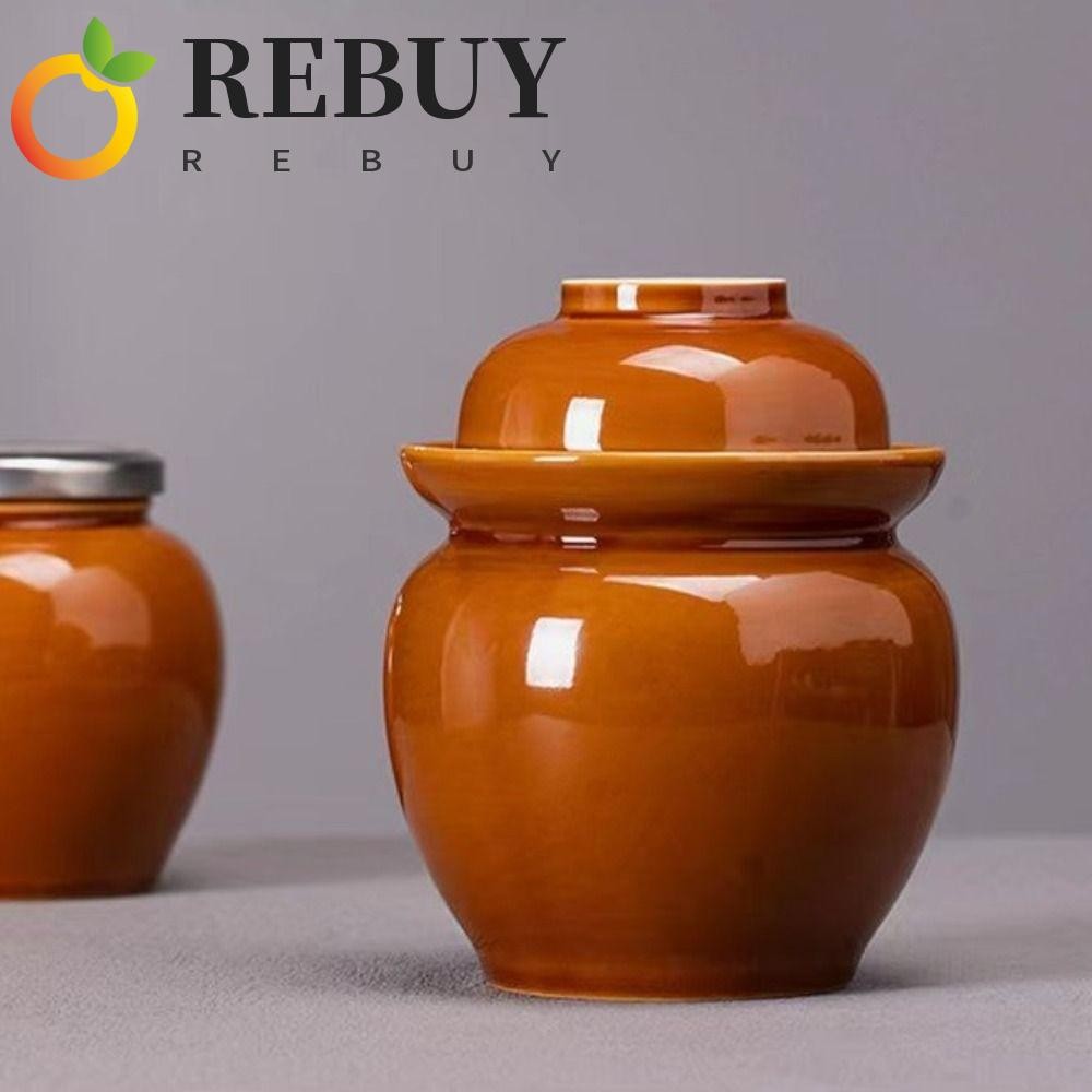 REBUY Pickle Jar, Ceramic Old-fashioned Pickling Pot, Collection ...