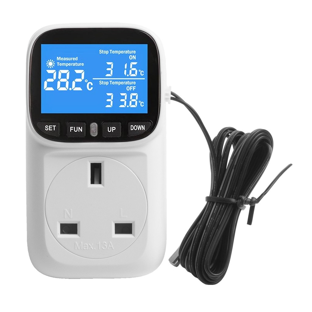 Smart Thermostat Socket for Temperature Control 230V with Timer ...