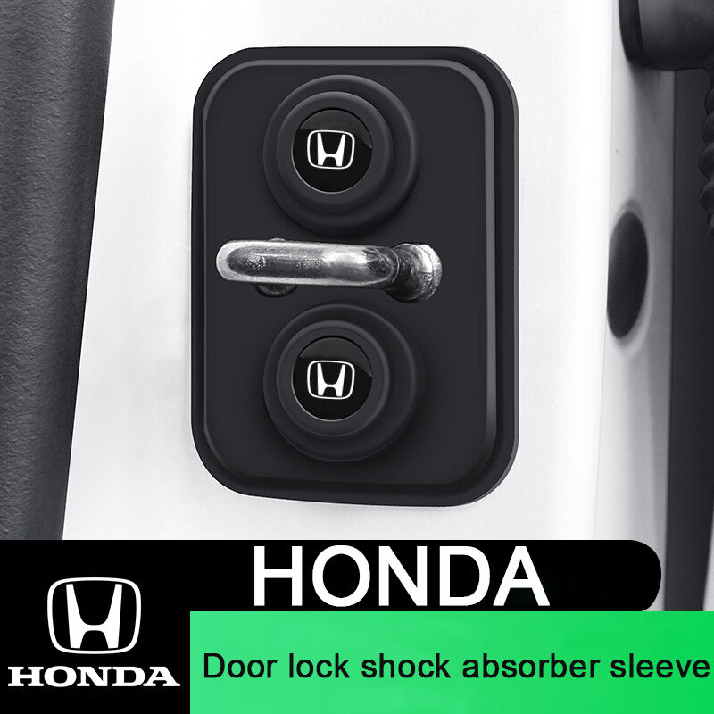 1 4pcs Honda Silicone Car Door Lock Protection Cover Door Lock Shock