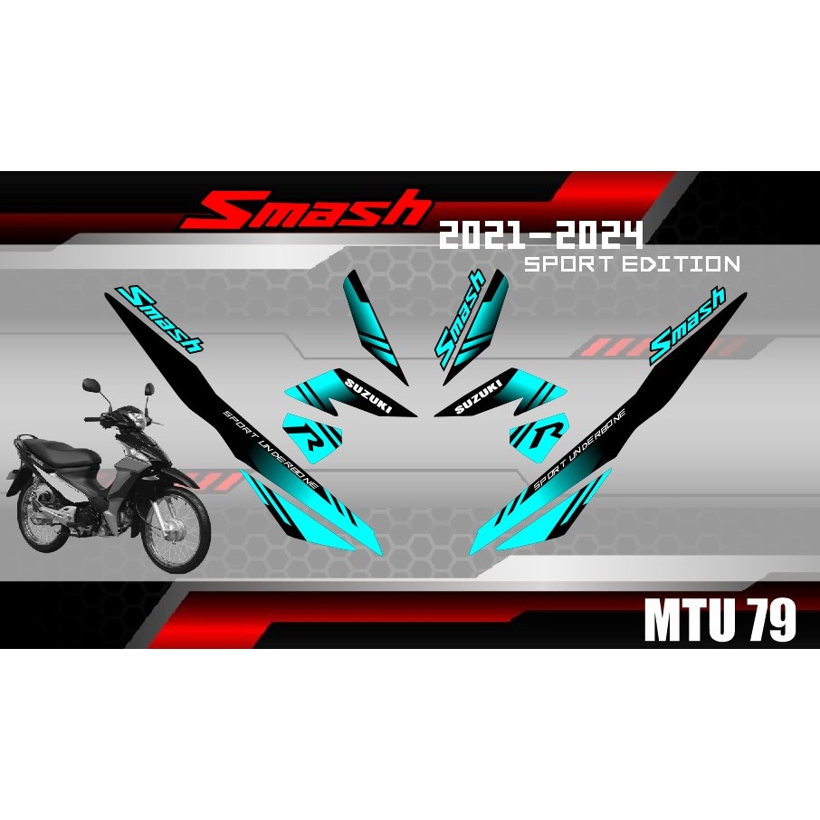 SUZUKI smash decals 2021-2024 decal premium | Shopee Philippines