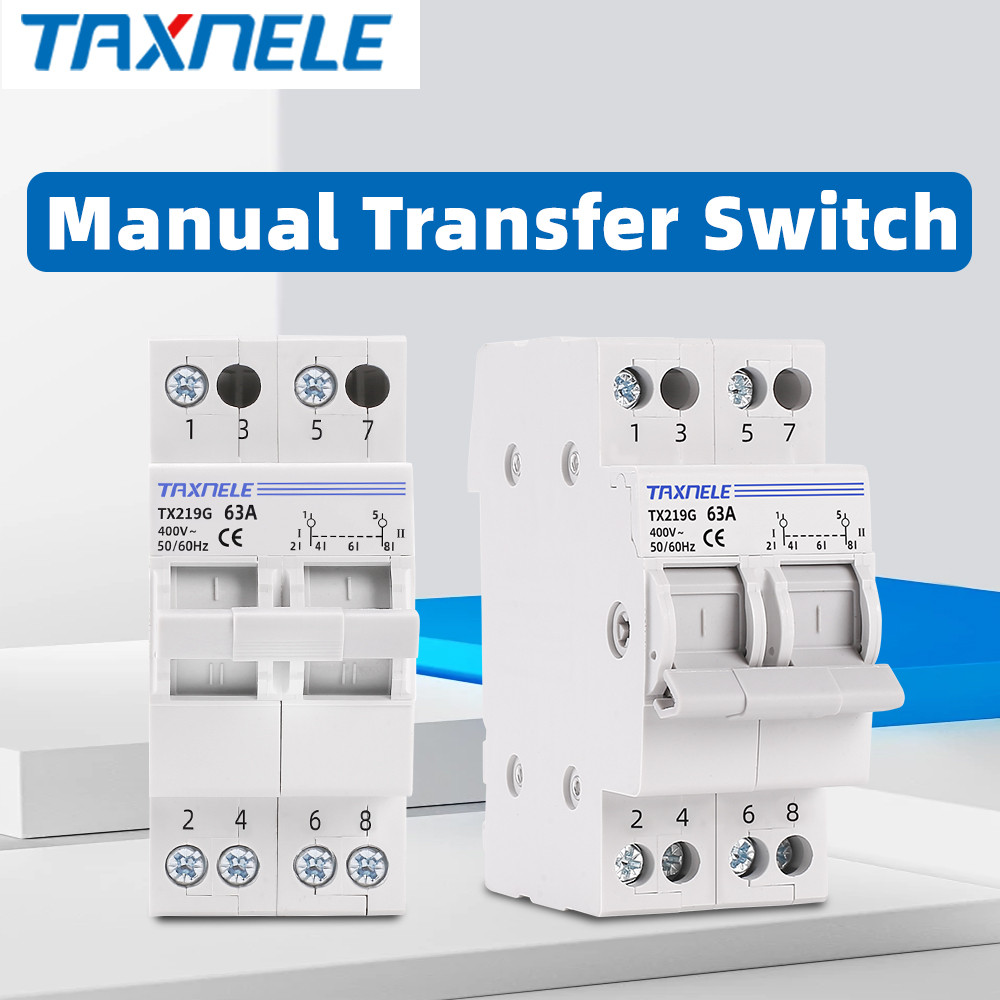 TAXNELE MTS Dual Power Manual Transfer Switch 2P 40A 63A 230V 400V ...