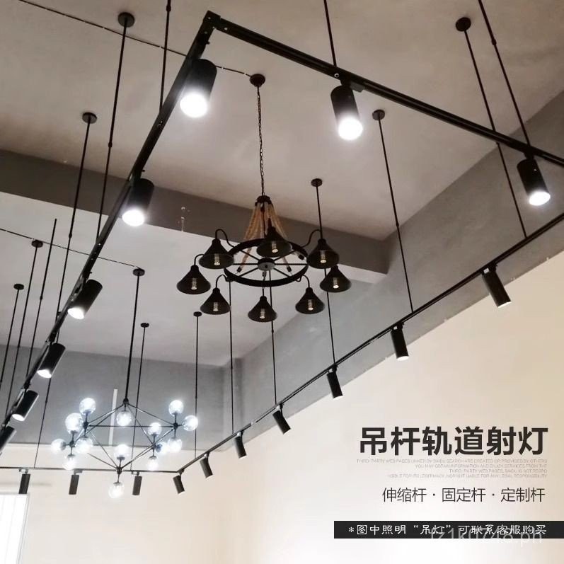 Adjustable Hanging Spotlight for Commercial Use, Two-Wire Full Set for ...