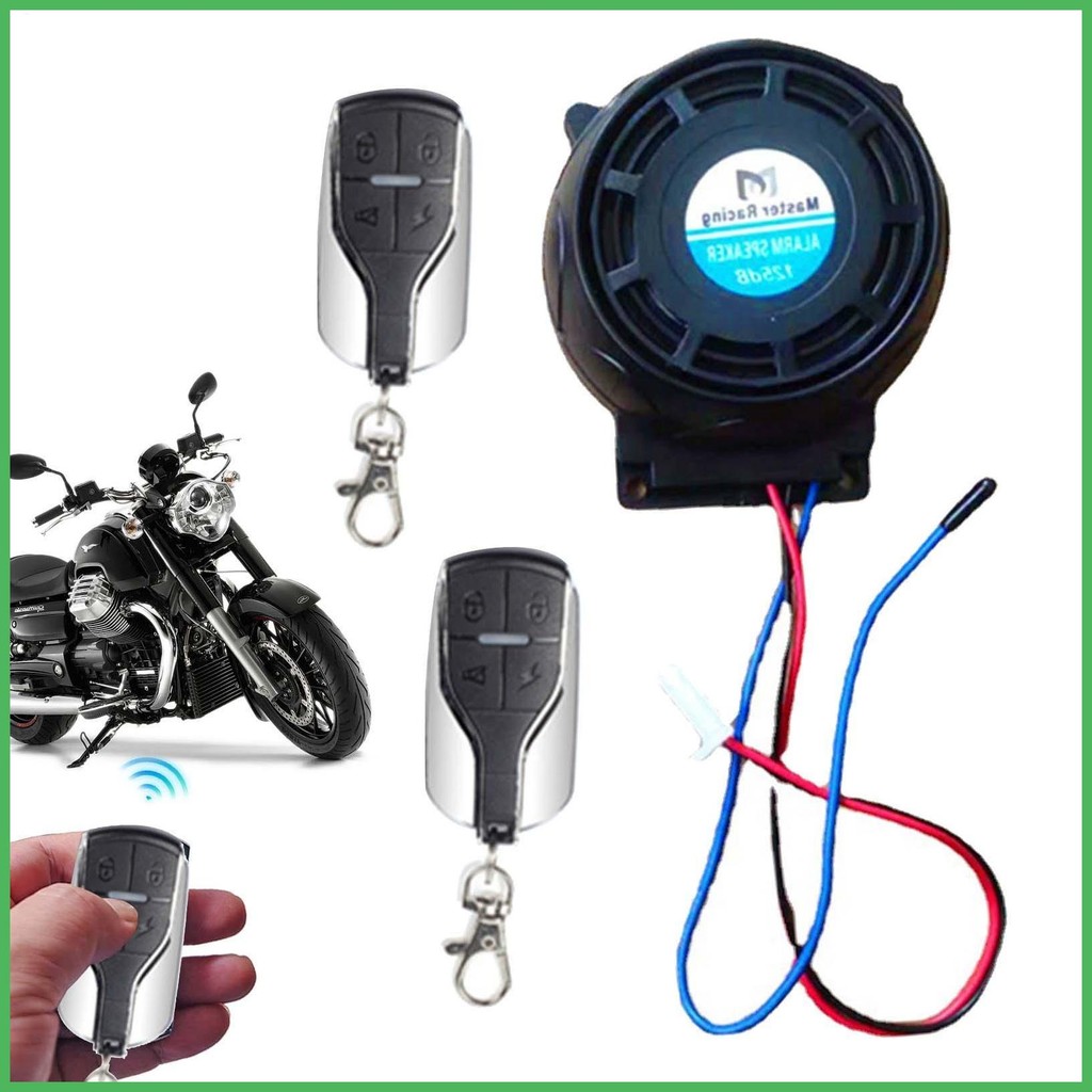 Anti Theft Cycling Alarm Remote Control Waterproof Motorcycle Anti ...
