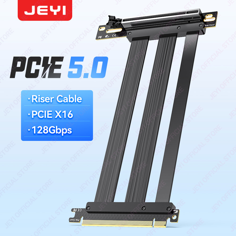 Câble Riser PCIe 5.0 X16 - 20 Cm, Flexible, Compatible GPU RTX 4090, RX 8900, Pour Boîtier ITX, Watercooling