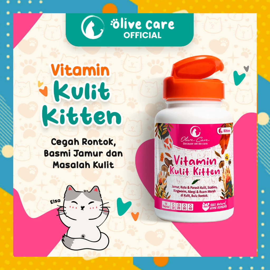 Gallery Detail: Olive Care Kitten Skin Vitamins Cat Fur Loss Fungus Fleas