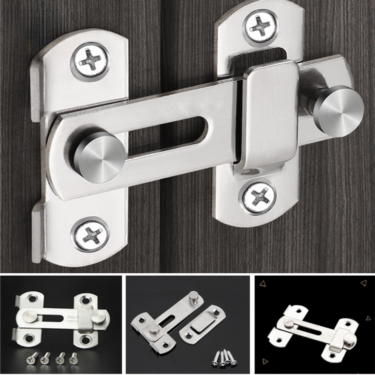 （Fast Delivery）Door Hasp Latch Lock 304 Stainless Steel Safety Packlock ...
