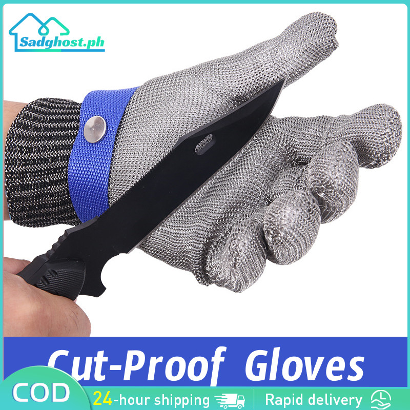 Stainless Steel Cut-Resistant Gloves - Anti-Cut, Wire Metal Mesh Hand - View #7