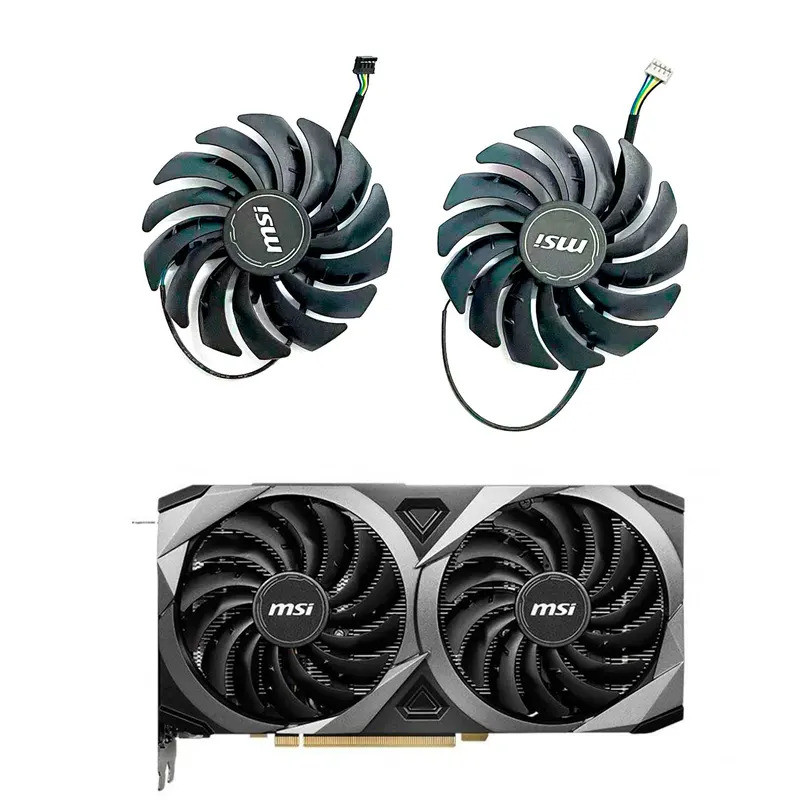 Neuwe 95Mm PLD10010S12HH Rtx 3070 Eventus 2X Gpu Fan, Voor Msi Rtx 3060 ...