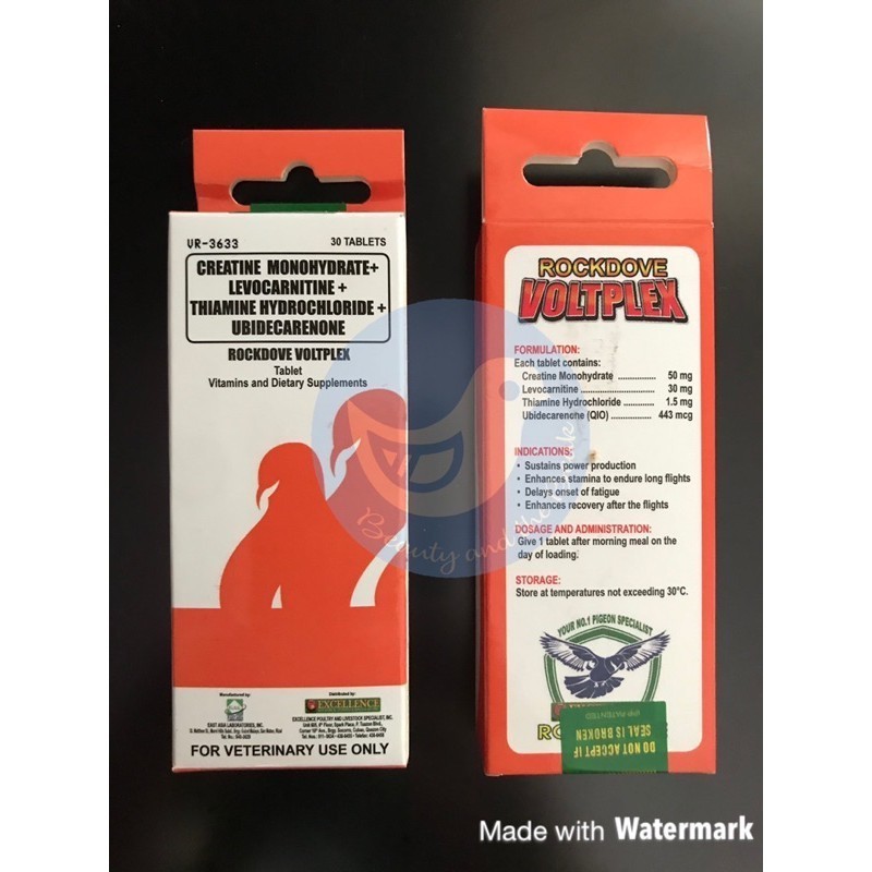 Excellence Rockdove Voltplex 30 Tablets | Pigeon Health Vitamin ...