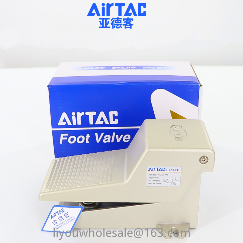 AirTac Pneumatic Foot Valve 4F210-08 Foot Pedal Valve Switch 3F210-08 ...