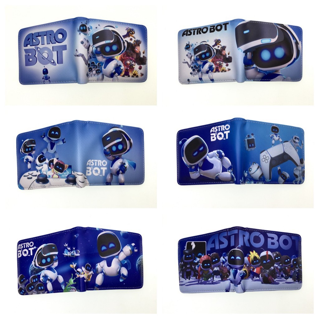 Astro Bot Wallet PS5 Game Peripheral Short Two Fold Wallet Hand-held ...