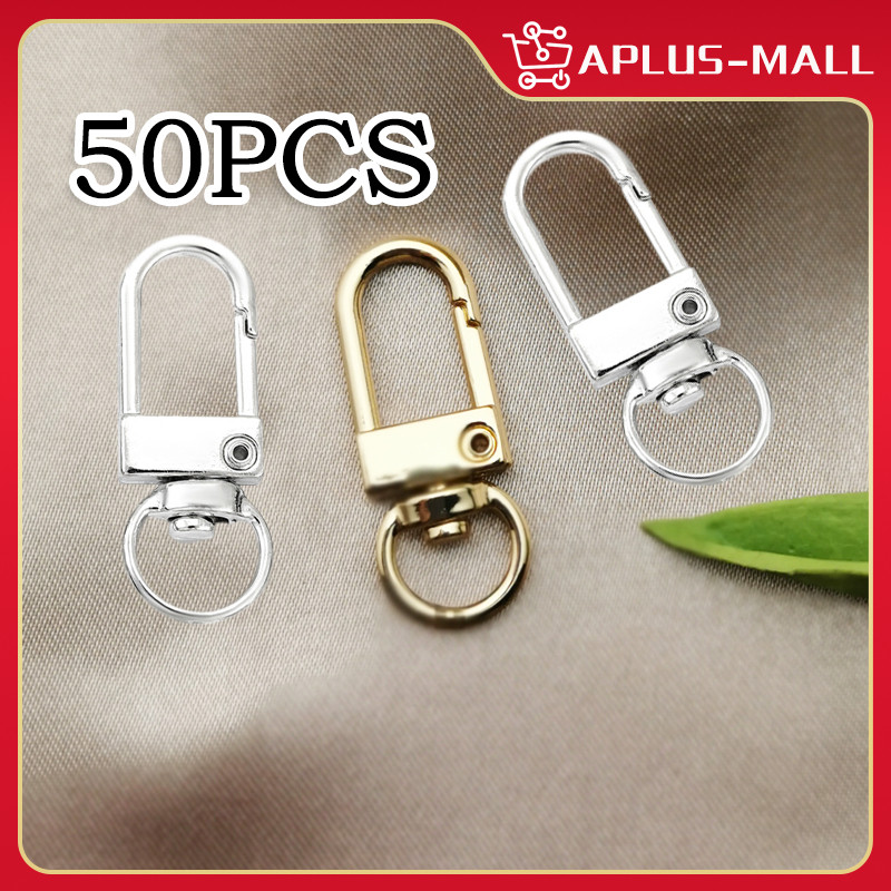 50Pcs Alloy Key Chain DIY Handemade Keychains Keys Snap Hook ...