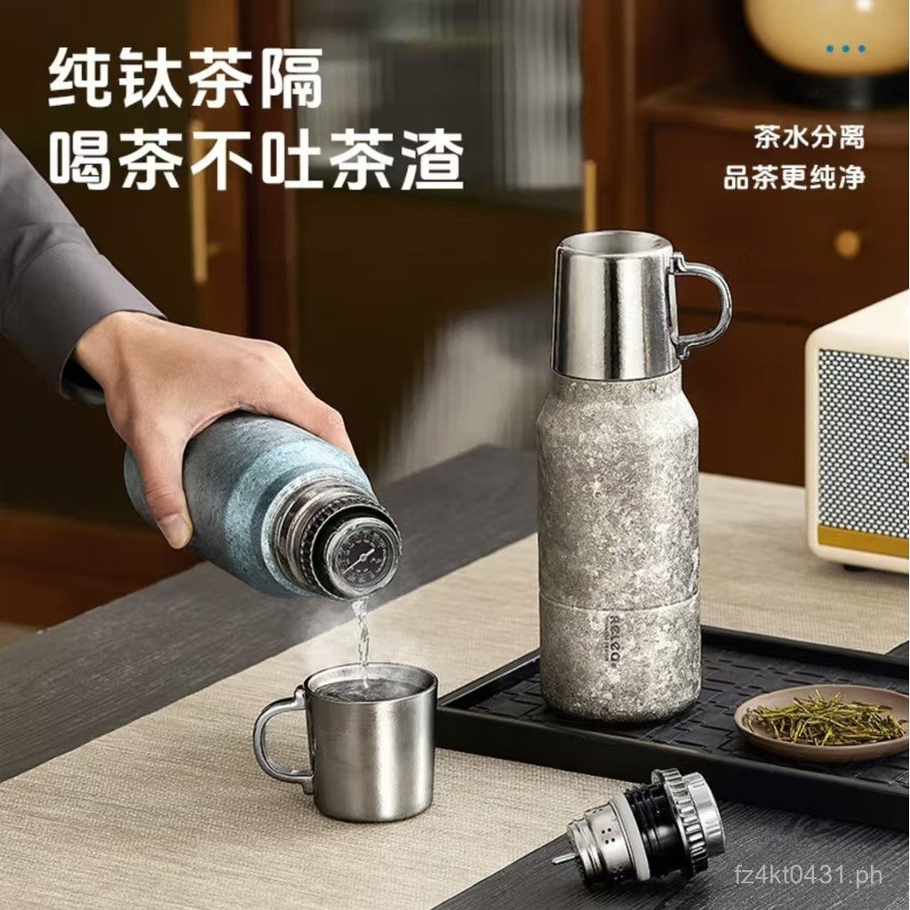 Image showcasing Health-Promoting Water Bottle WSW High-end Office Pure Titanium Tea ...