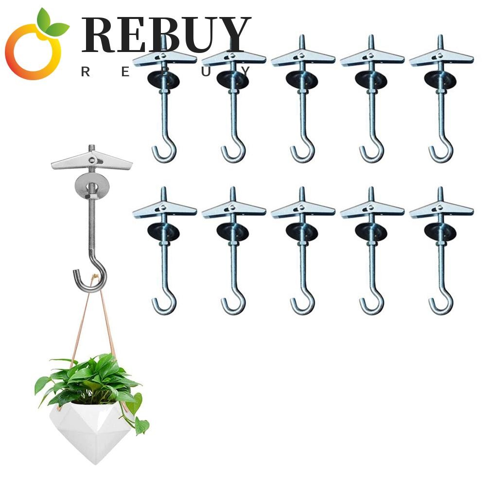 REBUY Heavy Duty Ceiling Hook With Springs Bolts Hanger Wall Hooks 5 ...