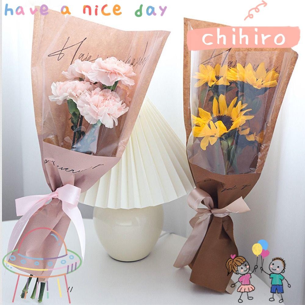CHIHIRO1 20/30PCS Rose Packing Sleeve Bag, Transparent Plastic Bouquet ...