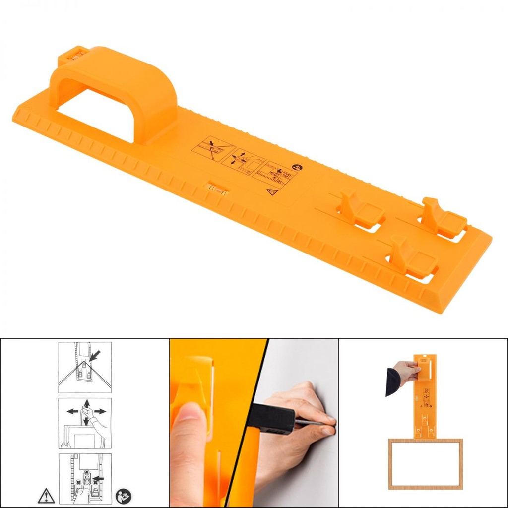 Yellow Portable Hang and Level Fixing Point Picture Hanging Tool, Photo ...
