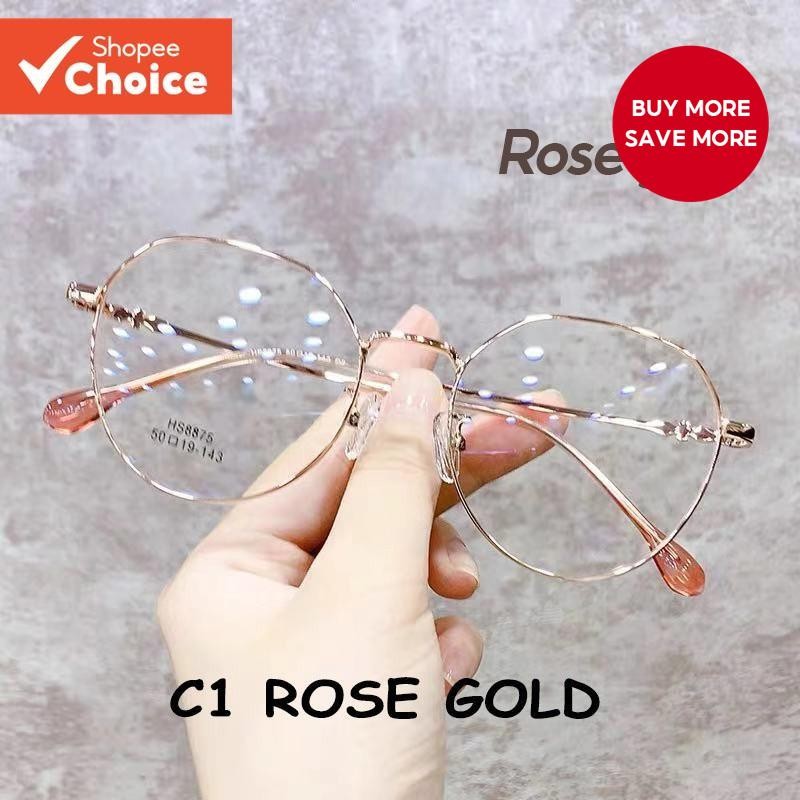 Korean Style Metal Round Frame Computer Radiation Protection Glasses ...