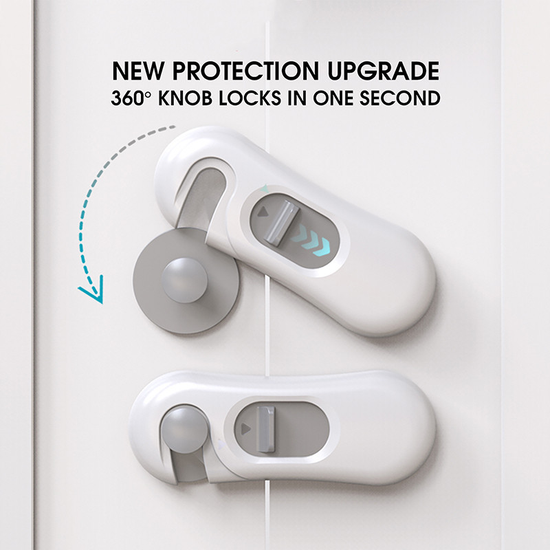 Child Safety Cabinet Lock Drawer Door Locks Anti Pinch Hand Safety Lock ...