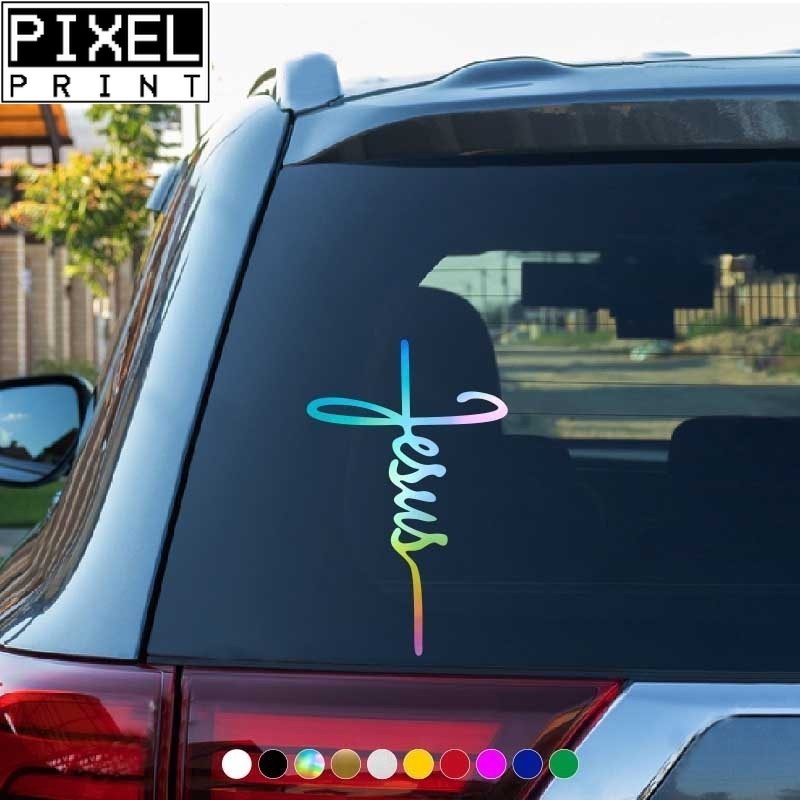 Jesus Cross Sticker For Car Stickers And Decals Waterproof Car ...