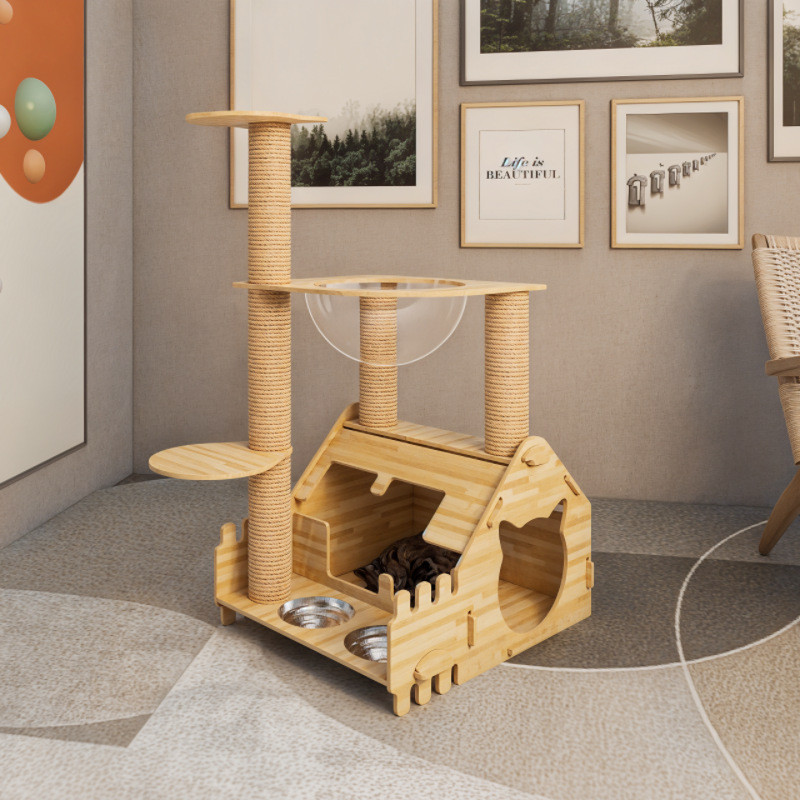 Cat Climbing Frame Cat House Cat Tree Integrated Summer Small House Cat ...