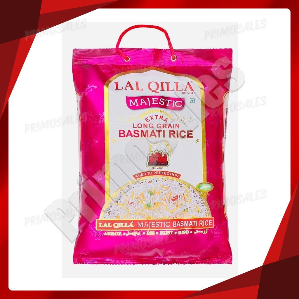 LAL QILLA BASMATI RICE 5kgs - Majestic, Supreme Sella green | Shopee ...