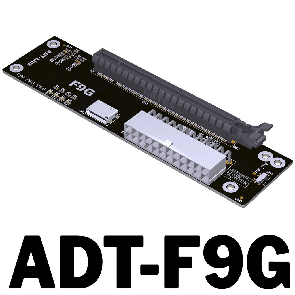 ADT-Link F9G PCI-E 4.0 X4 OcuLink External Graphics Card Docking ...
