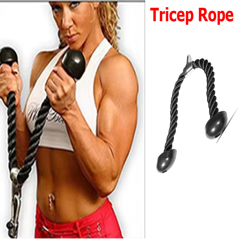 Triceps Rope Fitness Strength Training Triceps Bicep Press Down Cable ...
