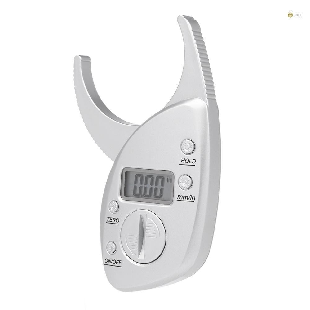 Elec)Digital Body Fat Caliper Skinfold Caliper LCD Display Skin Muscle ...