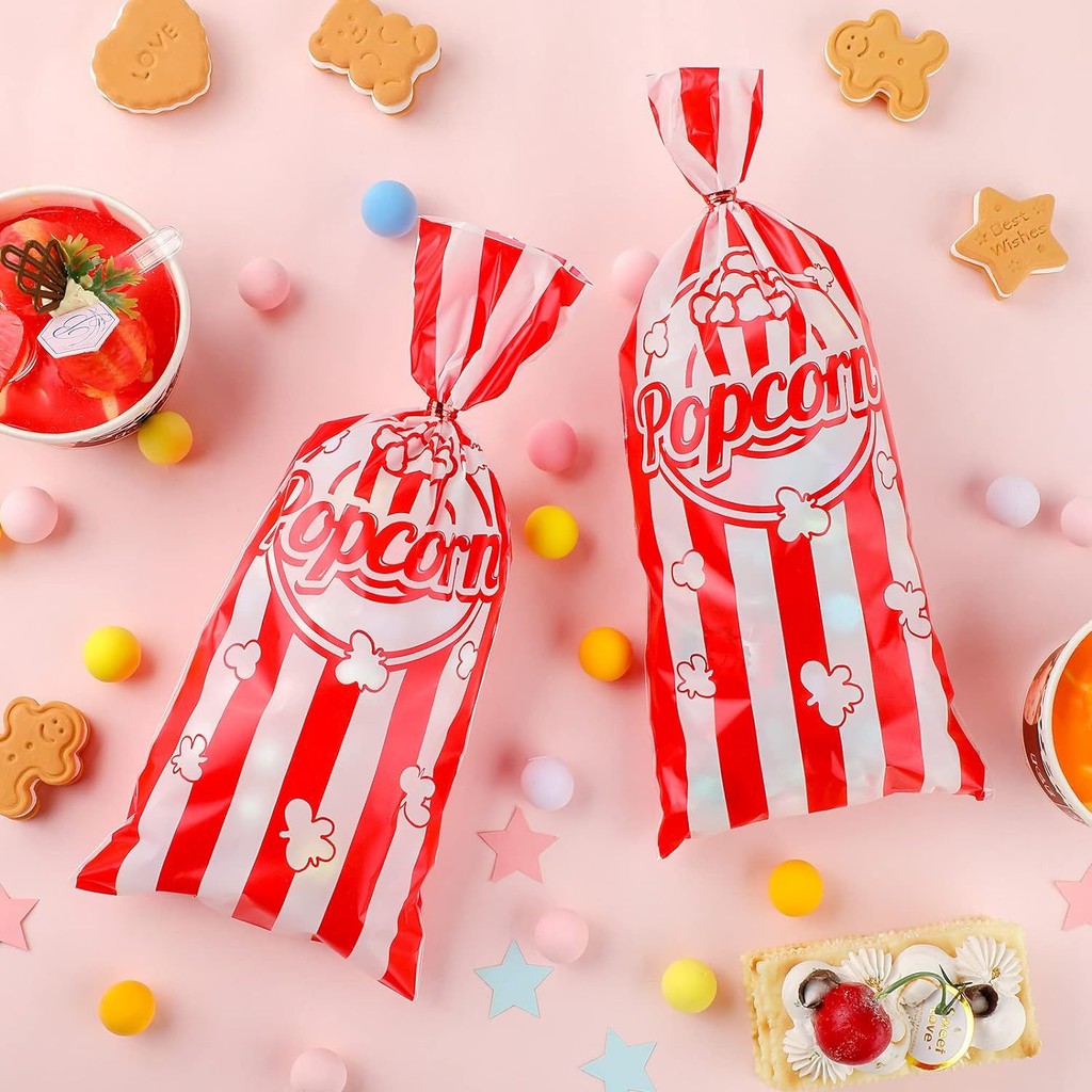 50pcs Popcorn Special Bag Popcorn Boxes Popcorn Paper Bags Popcorn ...