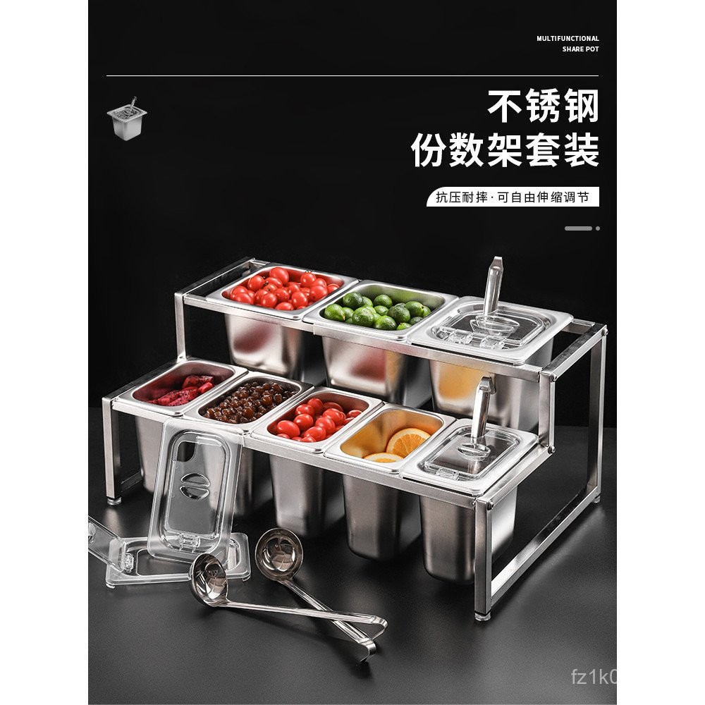Commercial Stainless Steel Flip Lid Transparent Ingredient Box with Lid ...