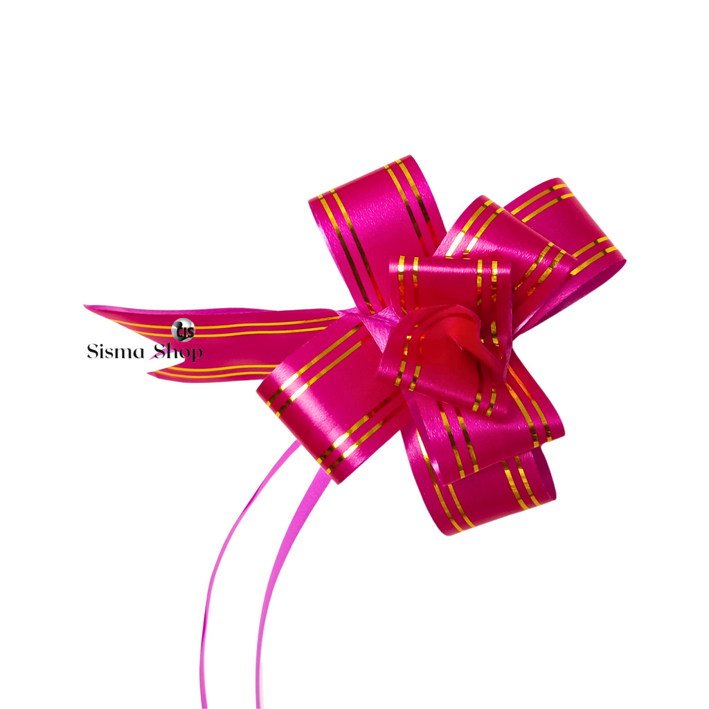 List Gold Pull Ribbon 1.8cm (±10pcs) - Gift Ribbon - Gift - Gift ...