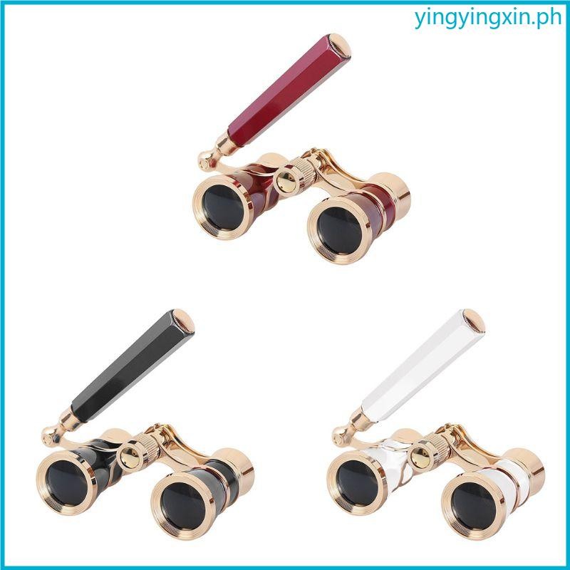 YIN Retro Style Opera Glasses with Metal Body Portable Mini