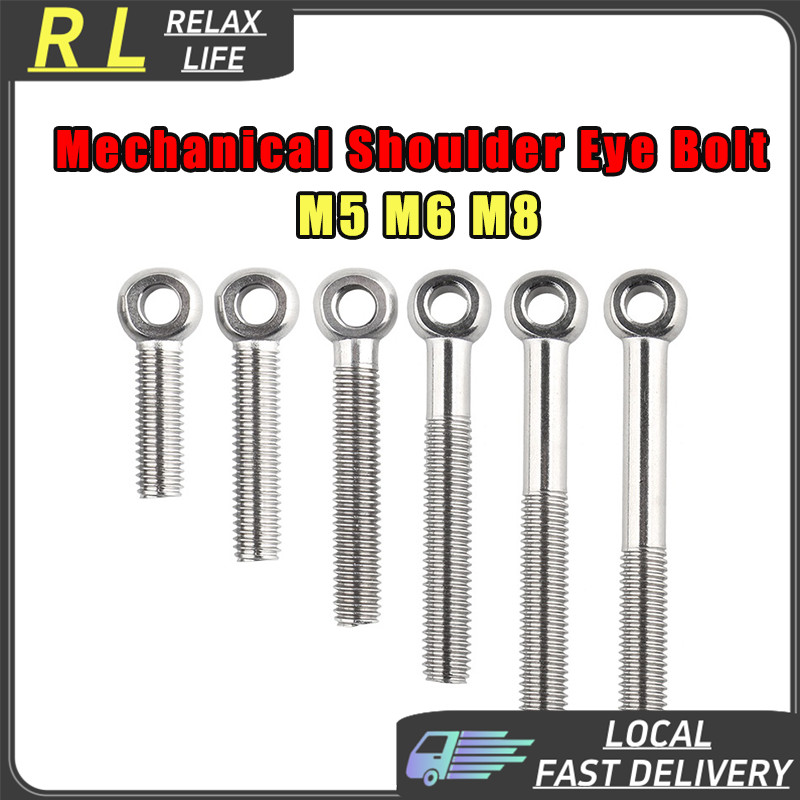 [RL] Mechanical Shoulder Eye Bolt M5 M6 M8 Screw Balustrade Ring Fish ...