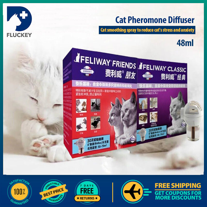 FELIWAY Pet Cat Calming Pheromone Diffuser Refill Reduce Scratching ...