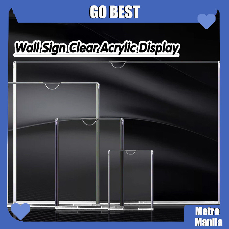 A4 Double -Layer Wall Sign Acrylic Display Frame With Double Side Tape ...