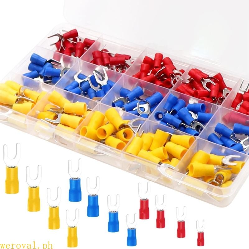 weroyal PVC Wire Terminals set Easy Install Cold Press Connectors ...