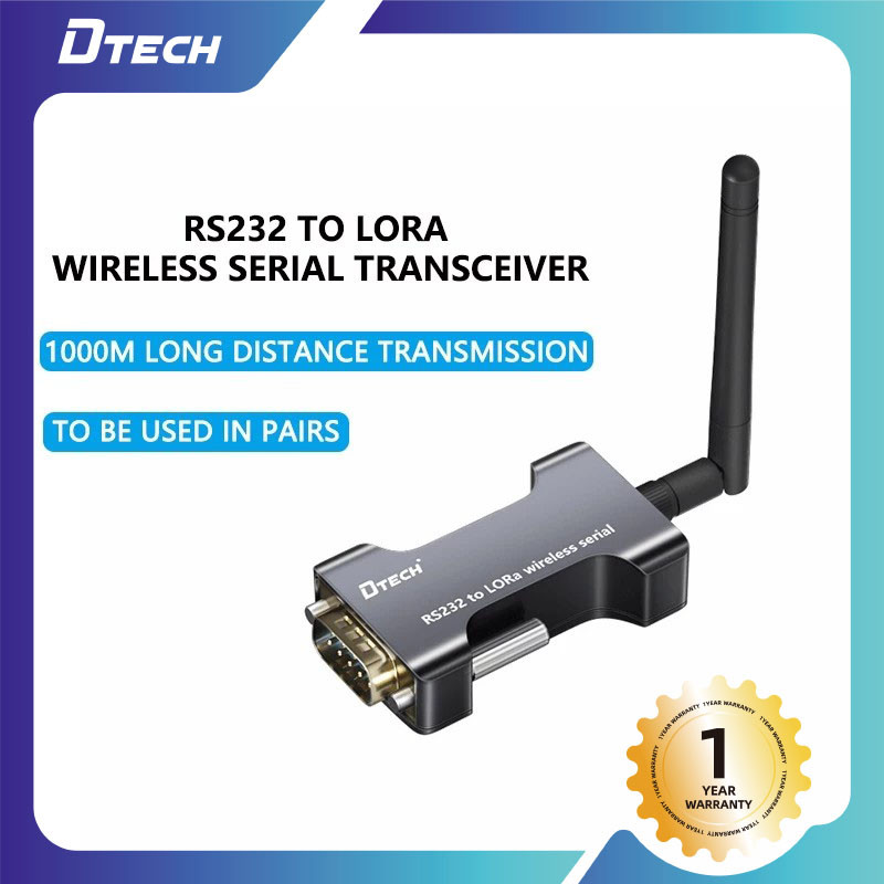 DTECH RS232 To LoRa Wireless Serial Port Transceiver 1000m ...