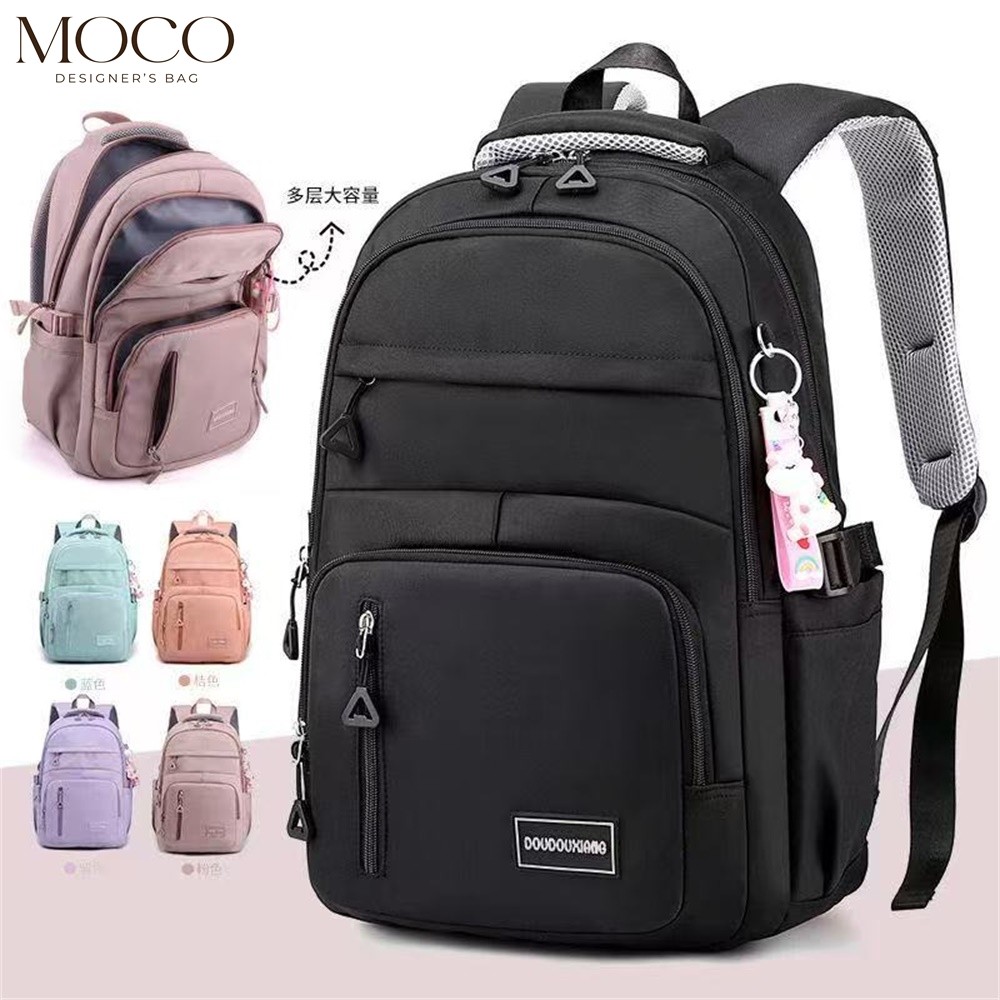 MOCO Pure Color School Bag For Women Fashion Large Capacity Waterproof ...