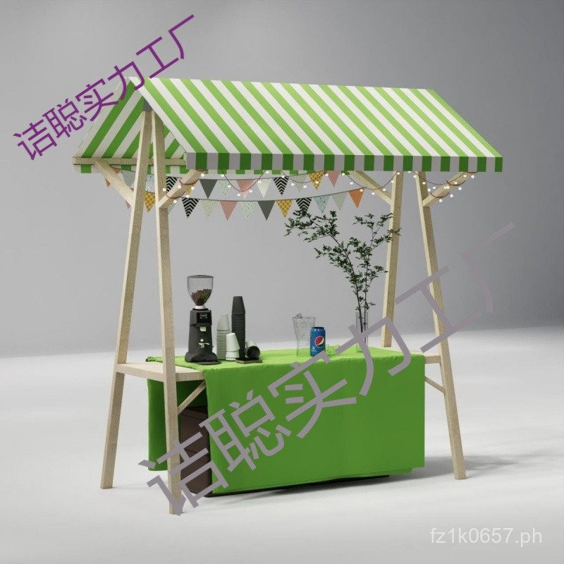 Display Stand Rental Outdoor Flower Cart Market Wooden Stall Activity ...